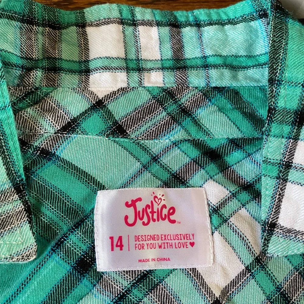 2 for $15: Justice Plaid Shirt for Girls